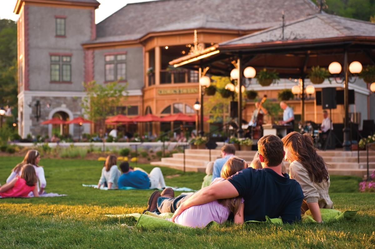 Family at Antler Hill Village