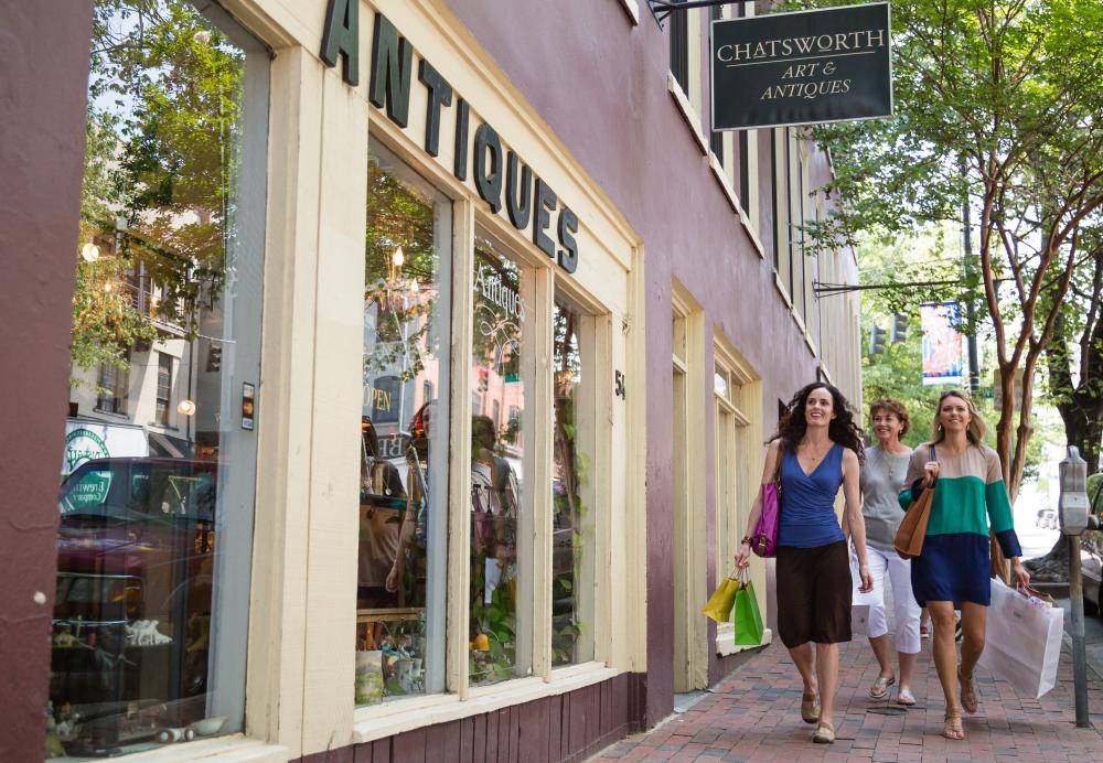 Women Shopping in Downtown Asheville