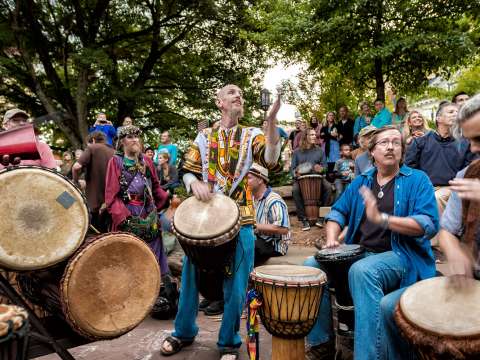 Asheville's Drum Circle