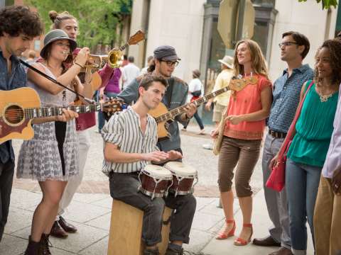 Asheville's Busking Scene Keeps Music in the Air