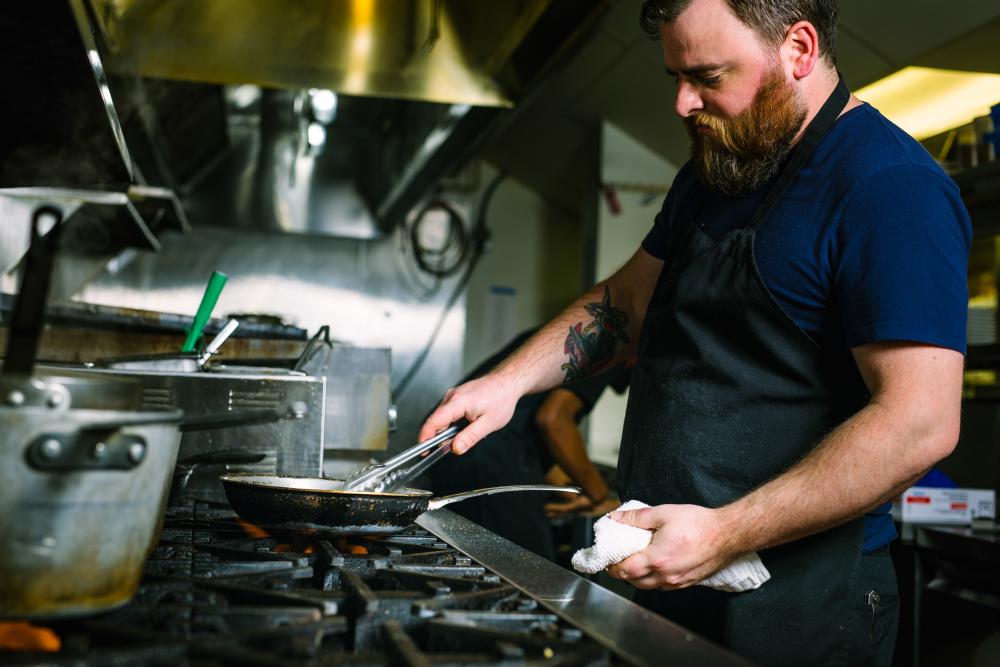 Peter Crockett, Executive Chef at Isa's French Bistro in downtown Asheville, NC