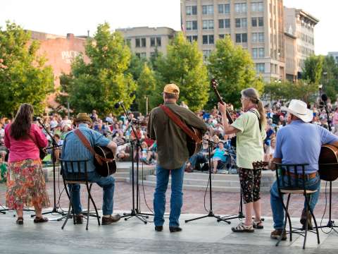 Shindig on the Green Music and Dance Festival in Asheville, NC